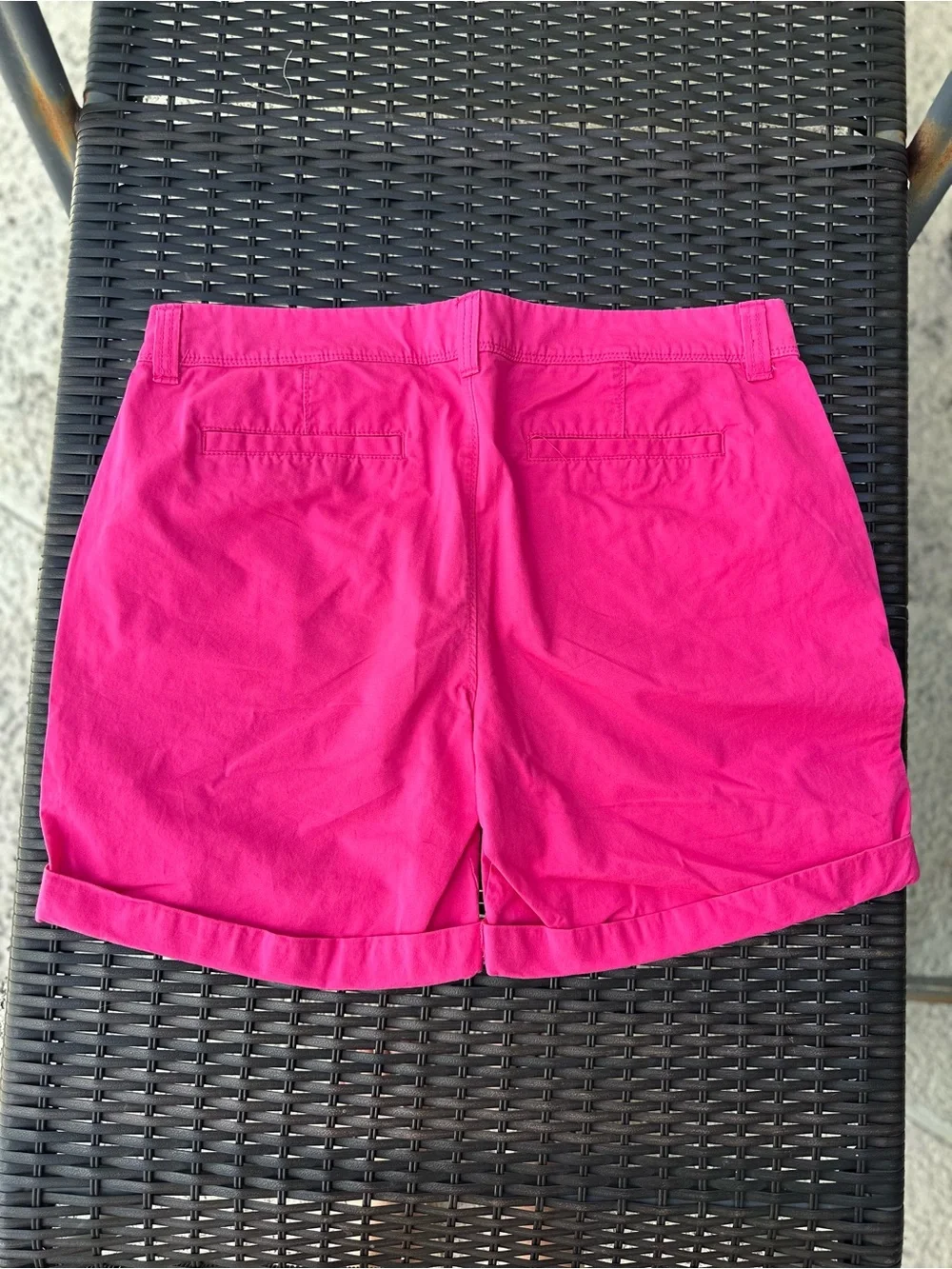 Old Navy Fuchsia Cuffed Bermuda Shorts